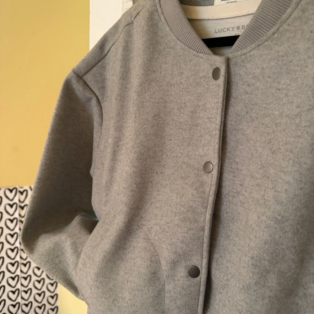 Gray Button-Up Jacket - Picture 2 of 2